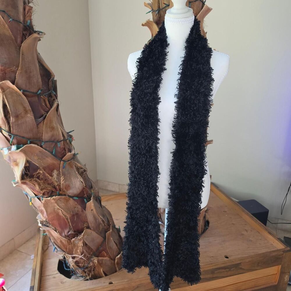 Unbranded Women's Black Scarf-wraps